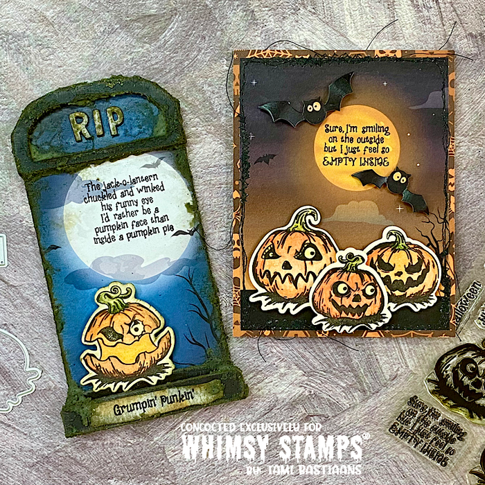 **NEW Grumpin Punkins Outline Die Set - Whimsy Stamps