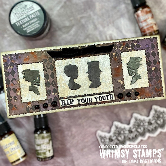 *NEW Harlequin 6x9 Stencil - Whimsy Stamps