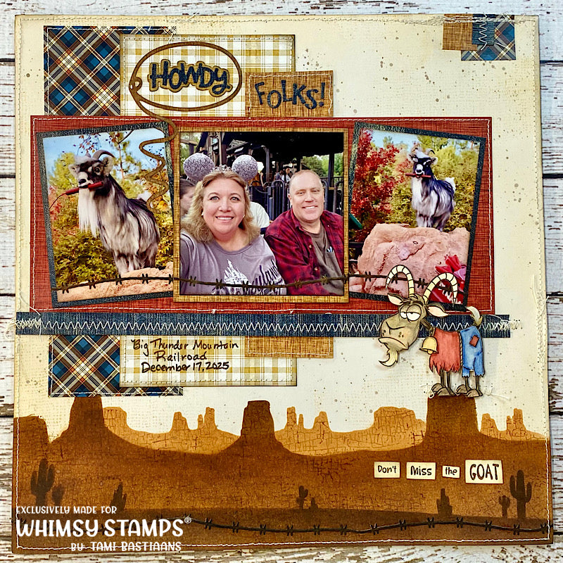 Rustic Landscape Layering Stencil - Whimsy Stamps