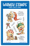 **NEW Teddy Bear Christmas Sweets Clear Stamps - Whimsy Stamps