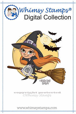 Teen Witch - Digital Stamp - Whimsy Stamps