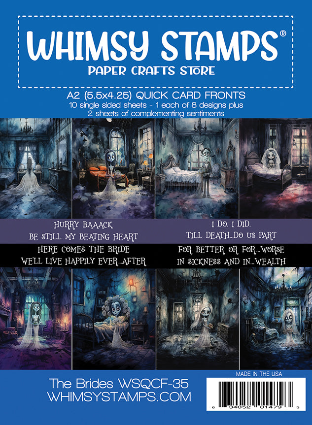 *NEW Quick Card Fronts - The Brides - Whimsy Stamps