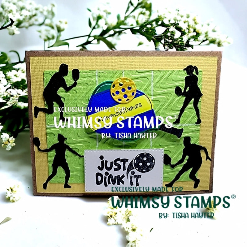 Pickleball Clear Stamps Whimsy Stamps