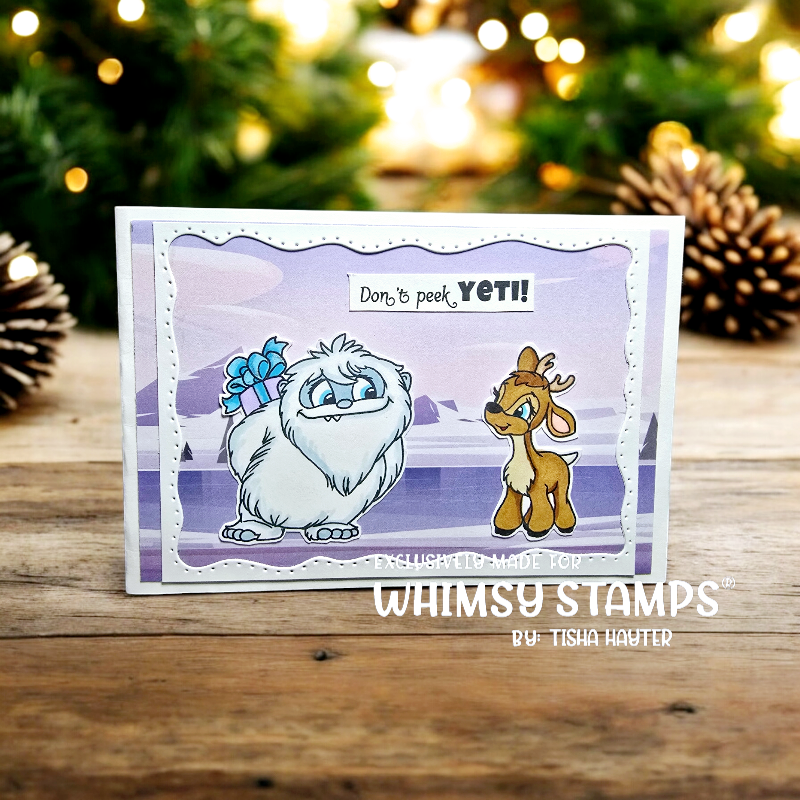 **NEW Don't Peek Yeti Clear Stamps