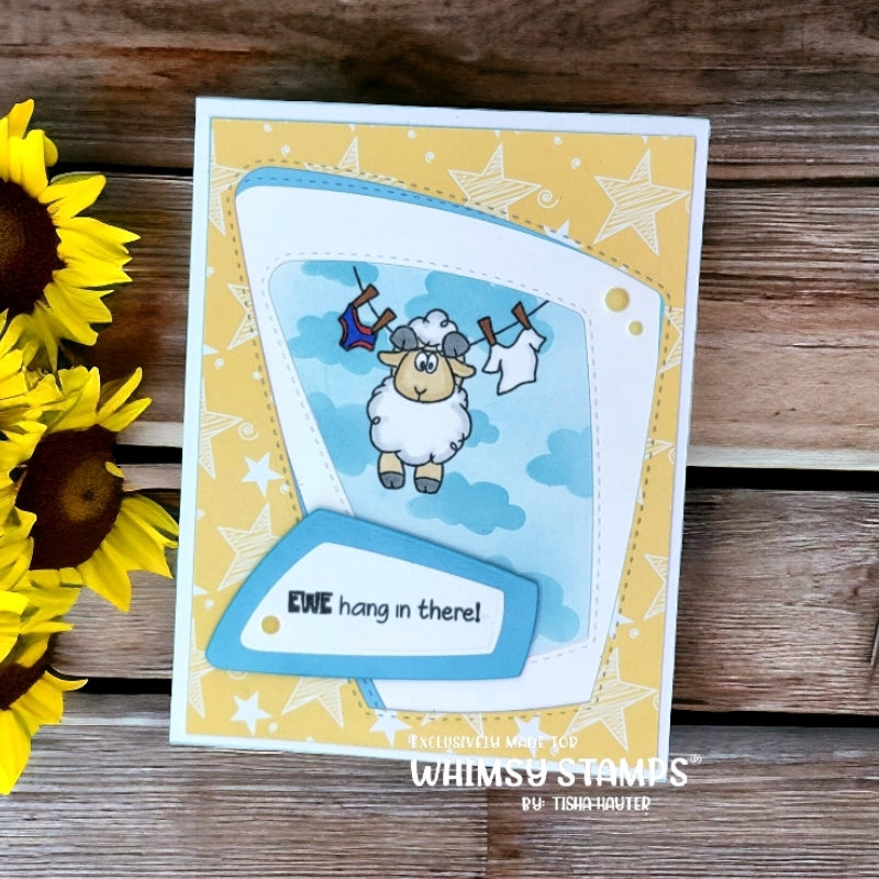 **NEW Sheepish Moments - NoFuss Masks - Whimsy Stamps