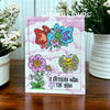 **NEW Butterfly Wishes Clear Stamps - Whimsy Stamps