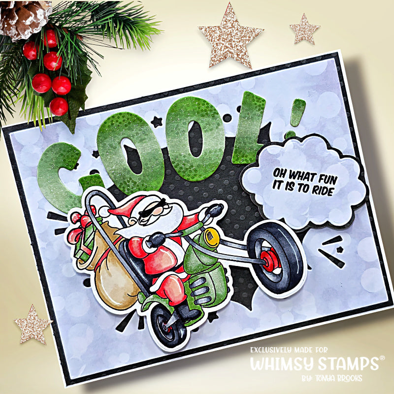 Bad Santa Clear Stamps - Whimsy Stamps