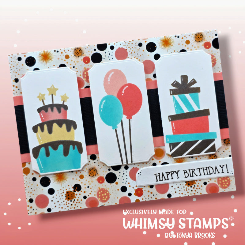 *NEW Birthday Wish Layering Stencil - Whimsy Stamps