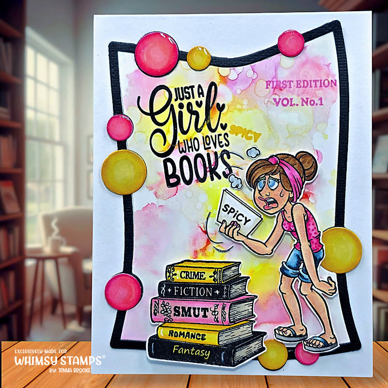 Book Nerd Clear Stamps - Whimsy Stamps