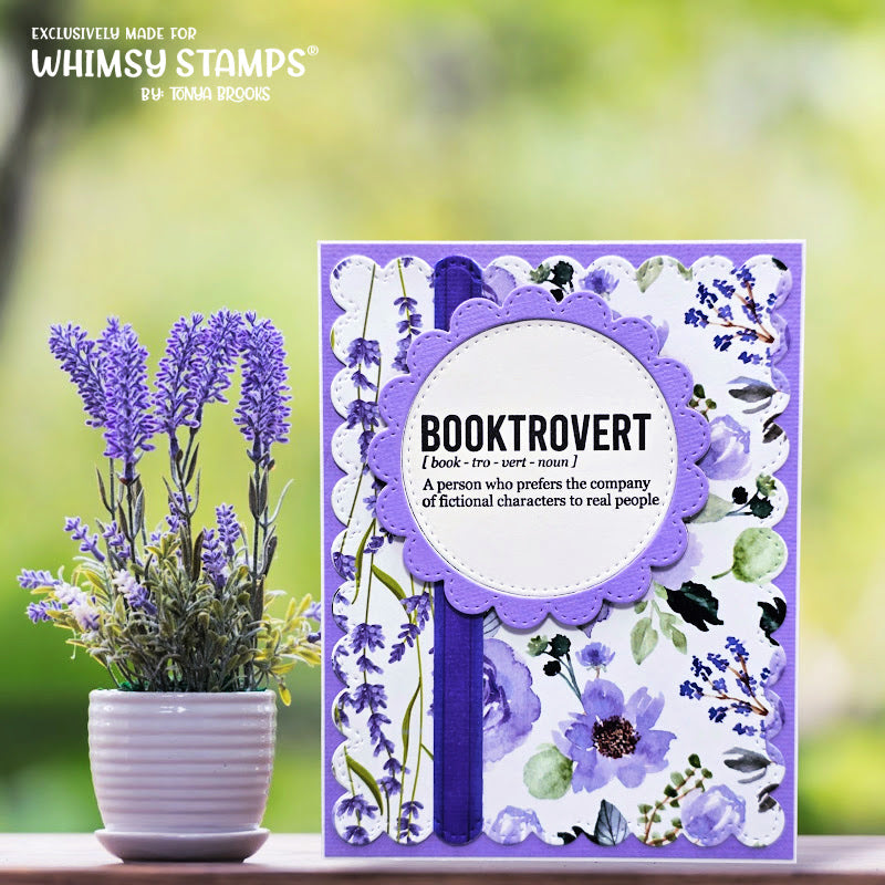 Book Nerd Clear Stamps - Whimsy Stamps