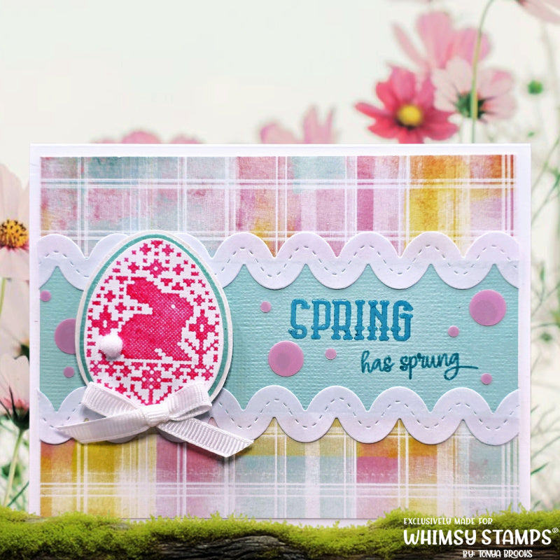 *NEW Cross Stitch Spring Clear Stamps - Whimsy Stamps