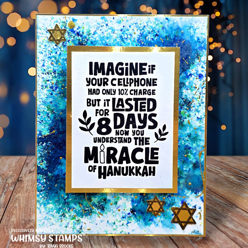 *NEW Hanukkah Miracle Clear Stamps - Whimsy Stamps