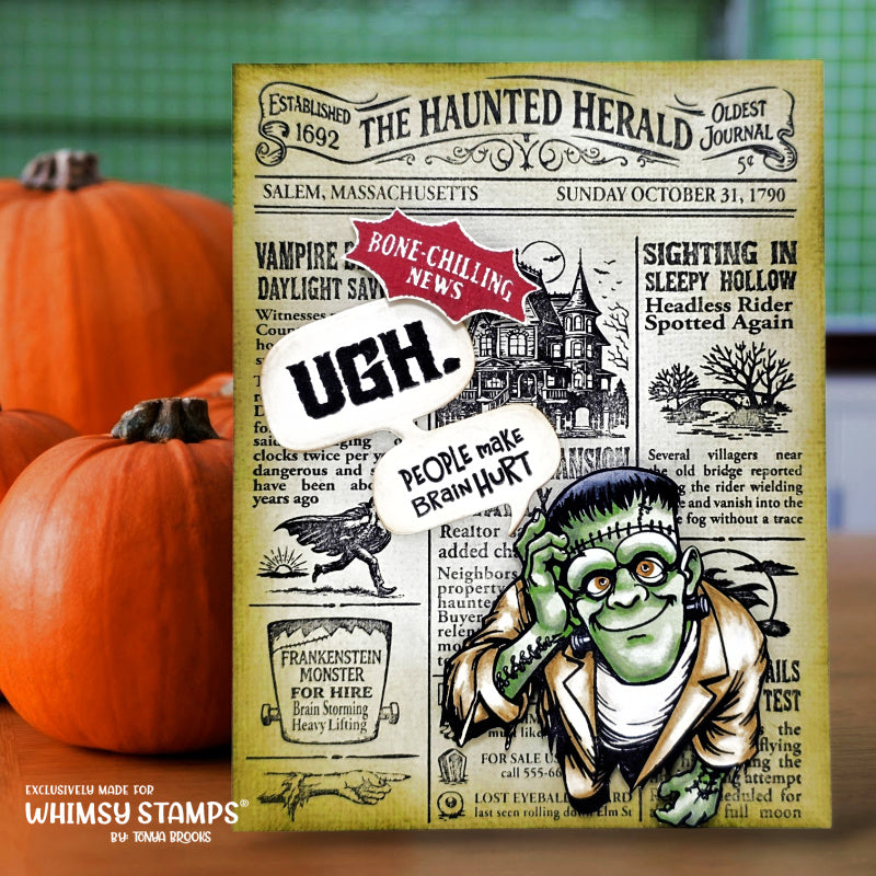 Haunted Herald Clear Stamps
