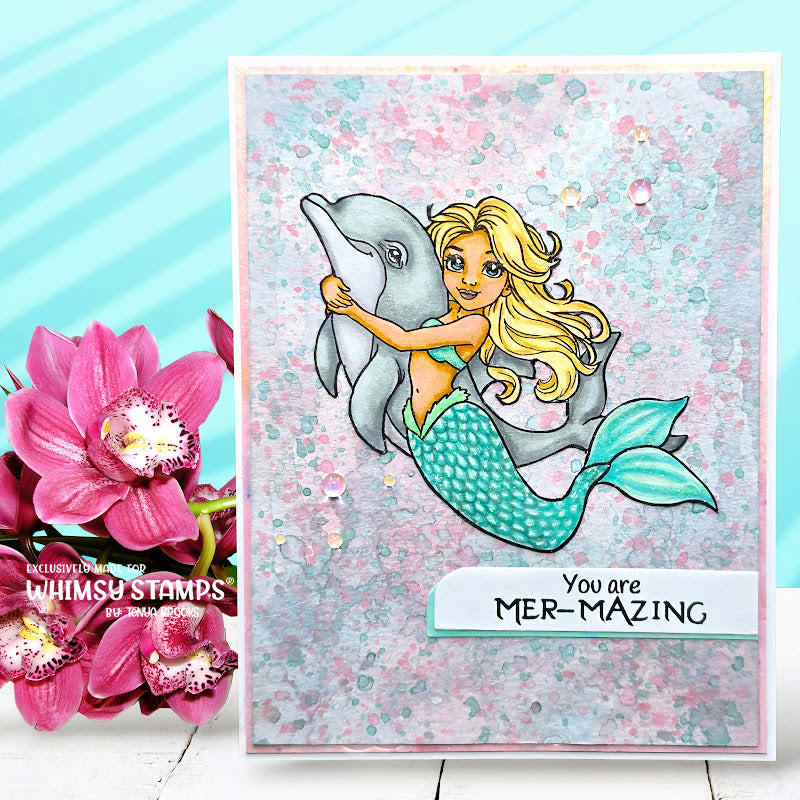 Mermaid Whispers Clear Stamps - Whimsy Stamps
