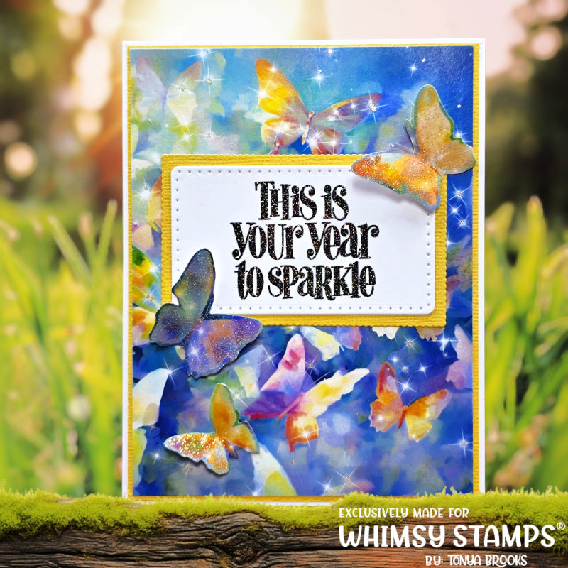 *NEW 6x6 Paper Pack - Pastel Butterflies - Whimsy Stamps