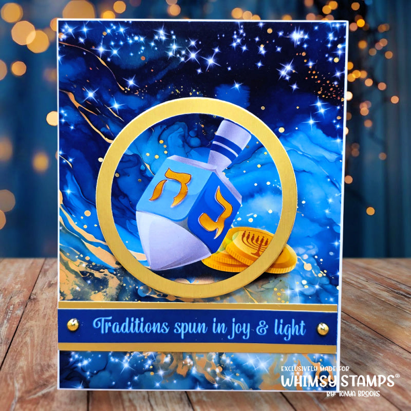*NEW Quick Card Fronts - Hanukkah - Whimsy Stamps