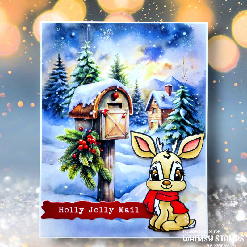 *NEW Quick Card Fronts - Merry Notes - Whimsy Stamps