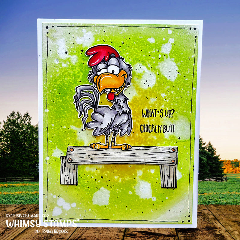 Rowdy Rooster Clear Stamps - Whimsy Stamps