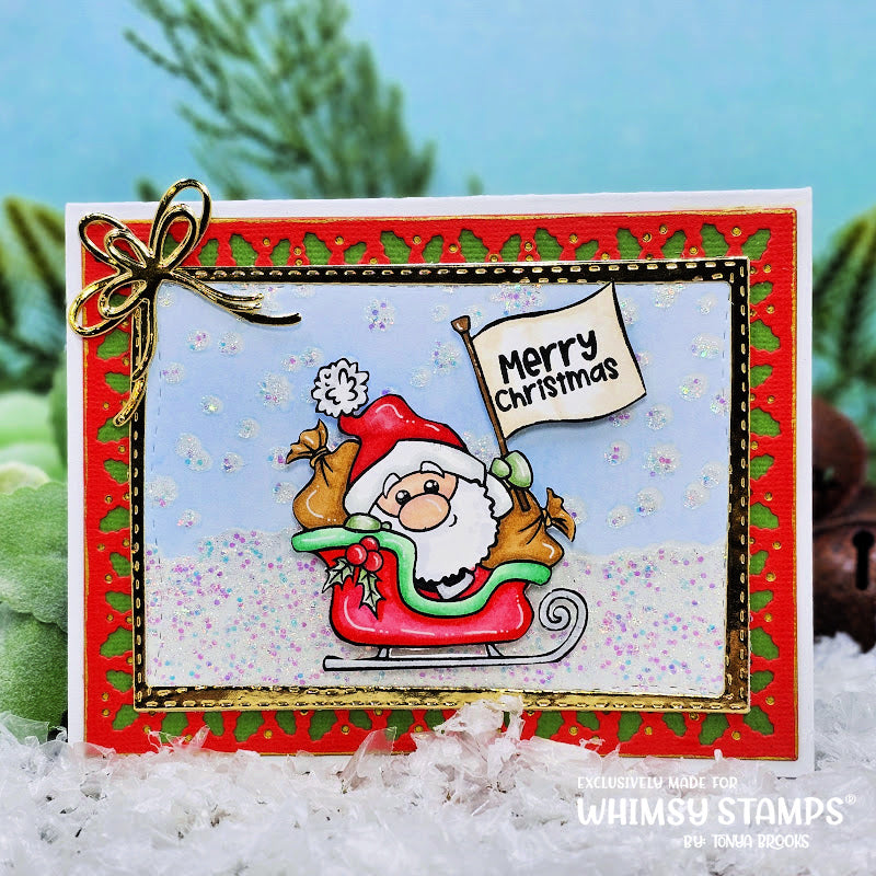 *NEW Santa Comes to Town Clear Stamps