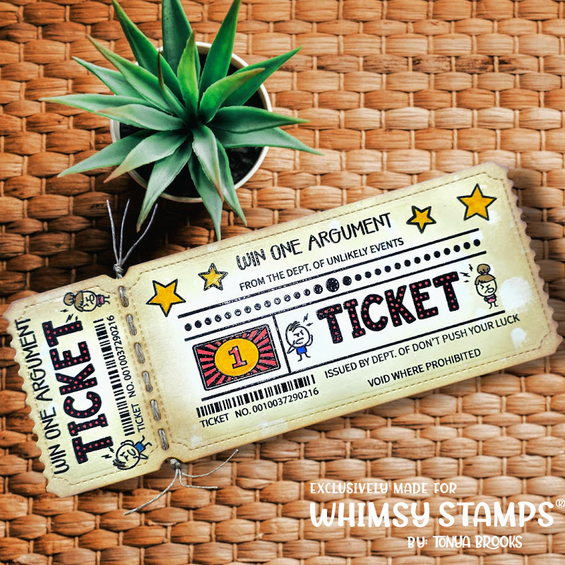 *NEW Terrific Slim Tickets Die Set - Whimsy Stamps