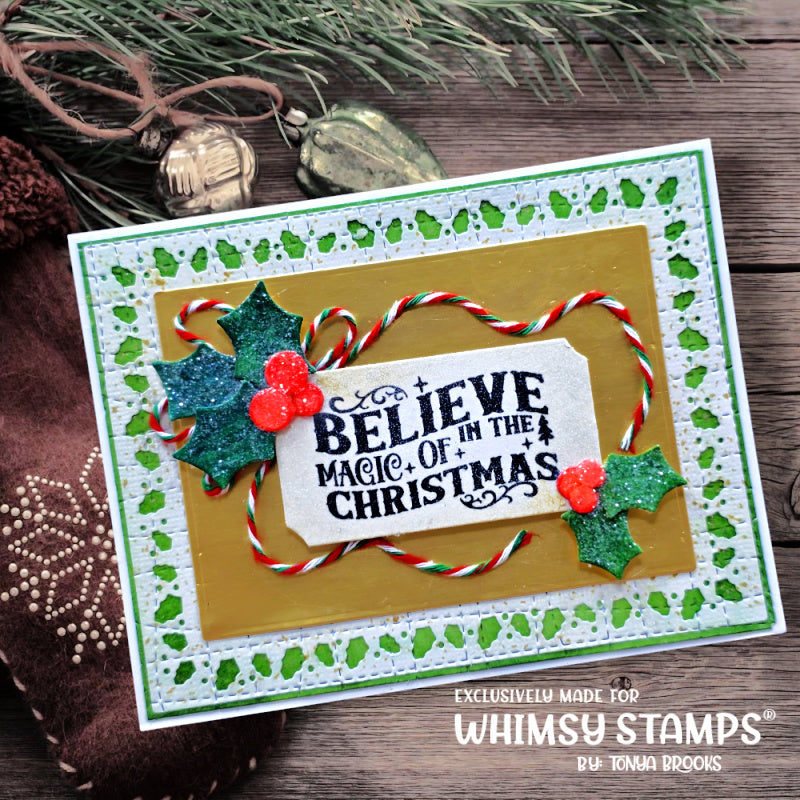 *NEW Terrific Tickets Believe Clear Stamps - Whimsy Stamps