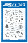 **NEW Treasure Map Clear Stamps - Whimsy Stamps