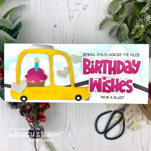 Birthday Wishes Word and Shadow Die Set