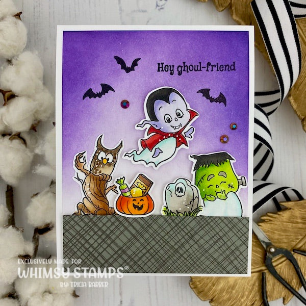 Ghost Party Clear Stamps - Whimsy Stamps