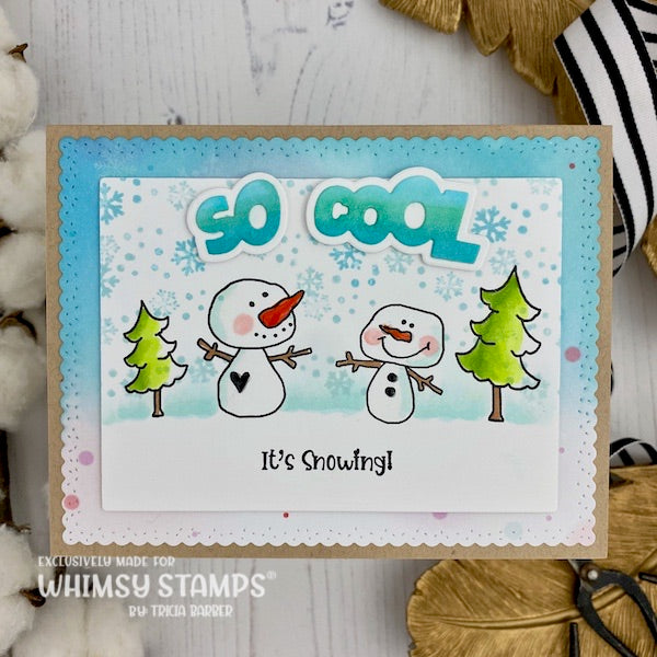 Snowman Smiles Clear Stamps - Whimsy Stamps