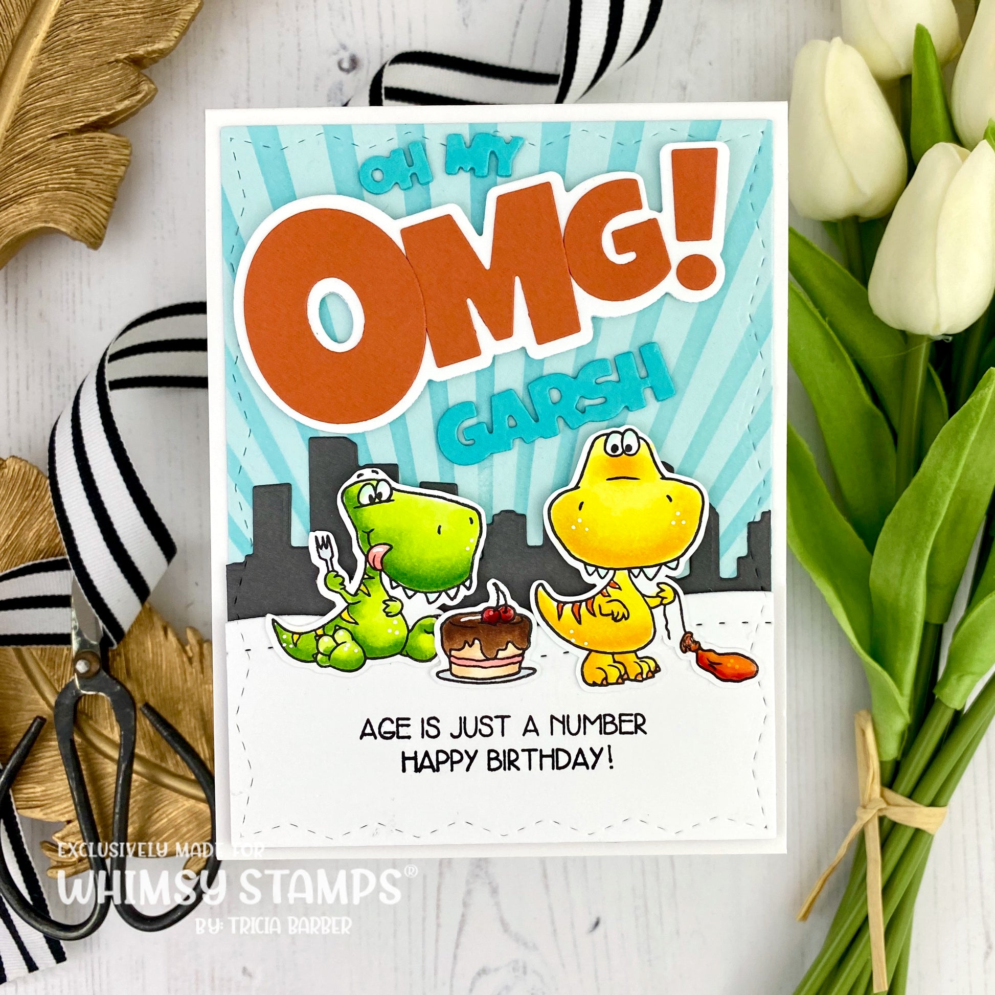 OMG! Word and Shadow Die Set - Whimsy Stamps