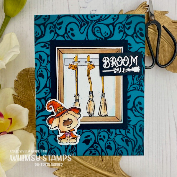 Ghostly Greetings Clear Stamps - Whimsy Stamps