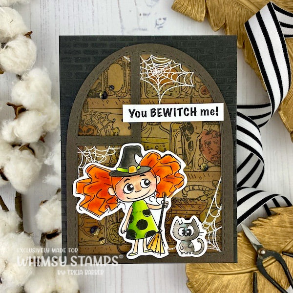 Potions Cupboard Rubber Cling Stamp - Whimsy Stamps