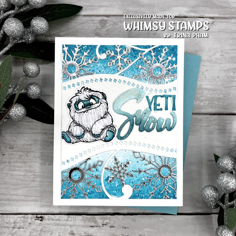 Don't Peek Yeti Clear Stamps