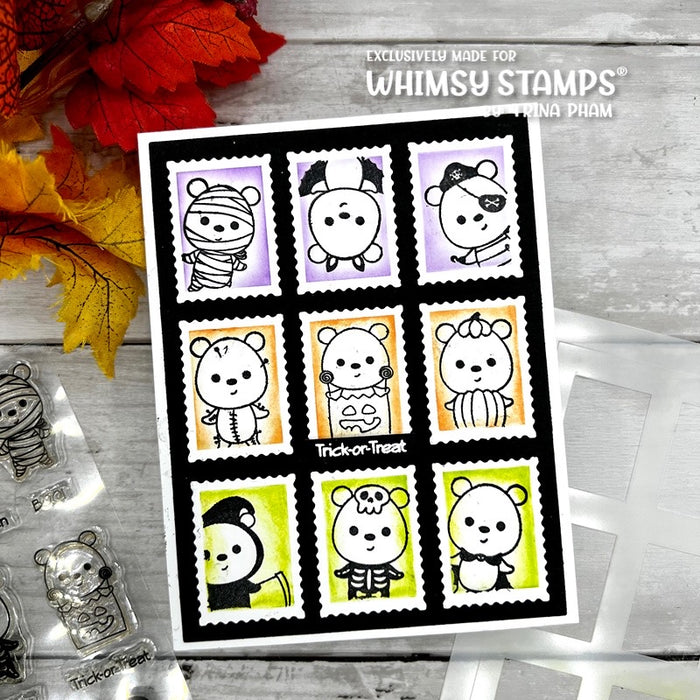 **NEW Bearly Halloween - NoFuss Masks - Whimsy Stamps