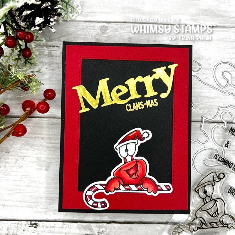 **NEW Santa Claws Clear Stamps - Whimsy Stamps