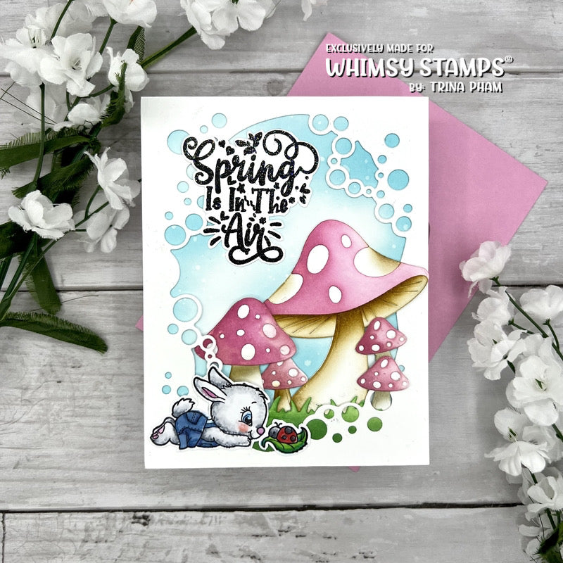 Bunnies in the Garden Clear Stamps - Whimsy Stamps