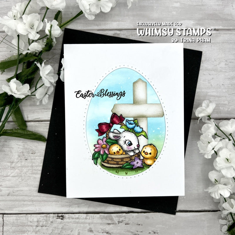 Bunnies in the Garden Clear Stamps - Whimsy Stamps