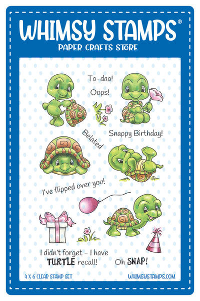 **NEW Turtle Tales Clear Stamps - Whimsy Stamps