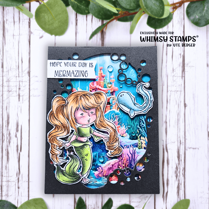 Mermaid Kids Girl Clear Stamps - Whimsy Stamps