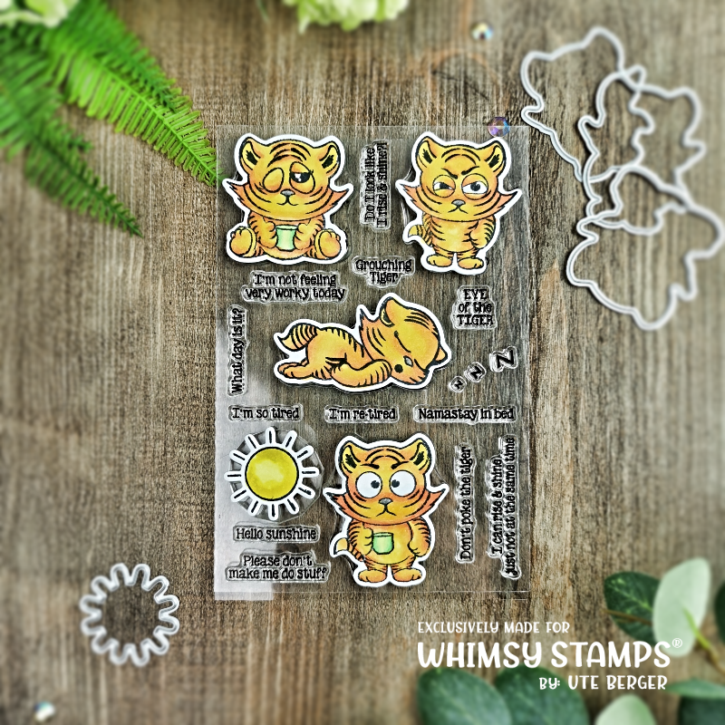 **NEW Tabby Tigers Too Clear Stamps - Whimsy Stamps