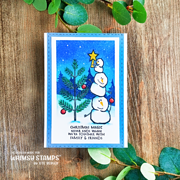 Snowball Family - NoFuss Masks - Whimsy Stamps