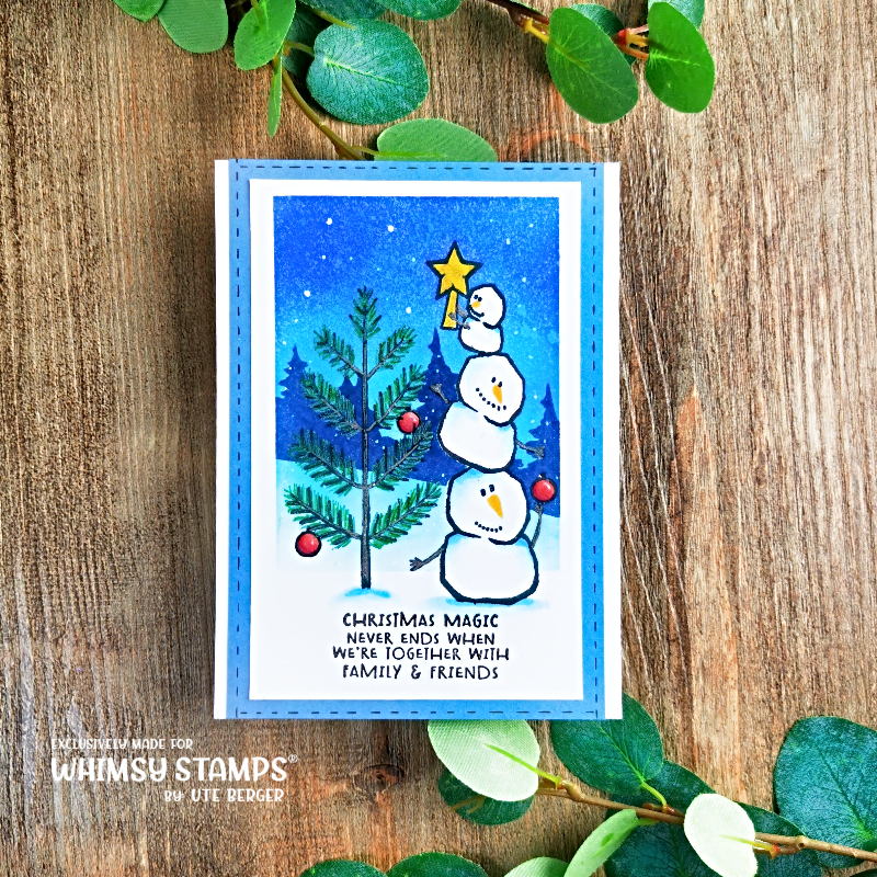 Snowball Family Clear Stamps - Whimsy Stamps