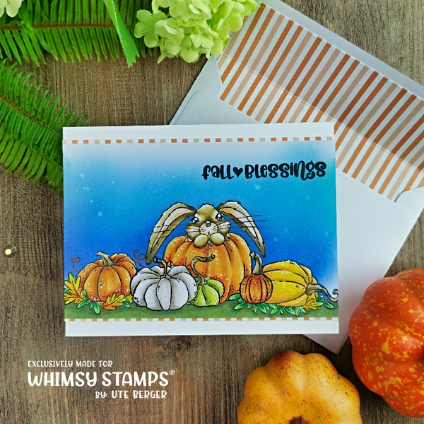 Gourds and Pumpkins Clear Stamps - Whimsy Stamps