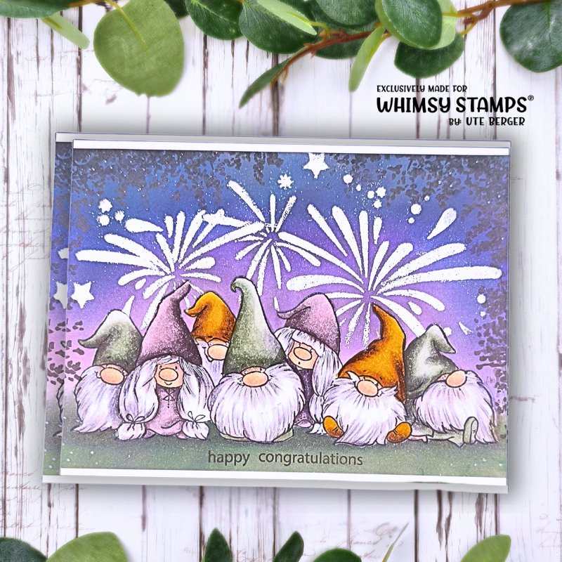 Fireworks Stencil - Whimsy Stamps