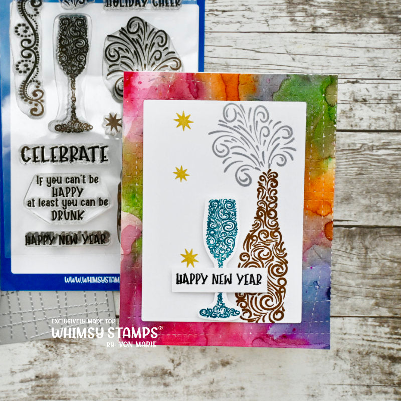 Celebrate Champagne Clear Stamps