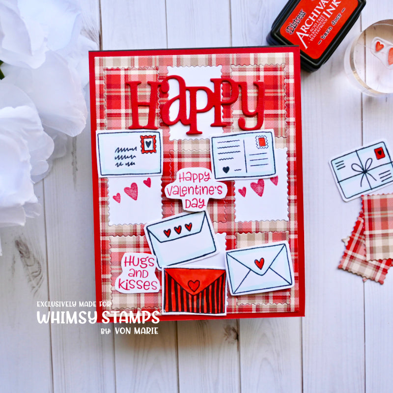 Postal Minis Clear Stamps - Whimsy Stamps