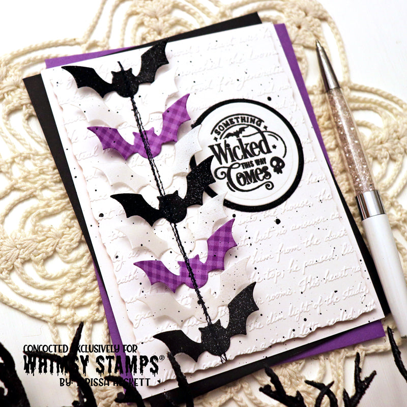 Gingham Background Rubber Cling Stamp