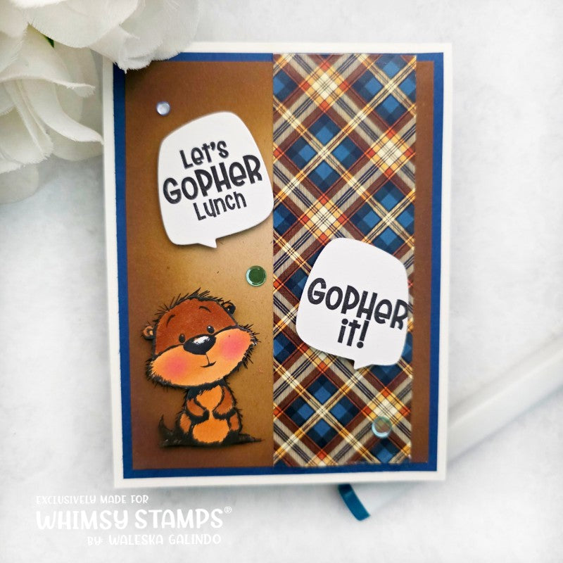 Gopher It! Clear Stamps - Whimsy Stamps