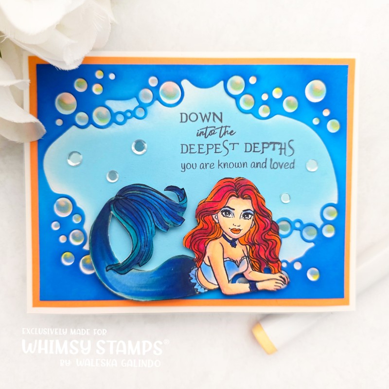 Mermaid Meditations Clear Stamps - Whimsy Stamps