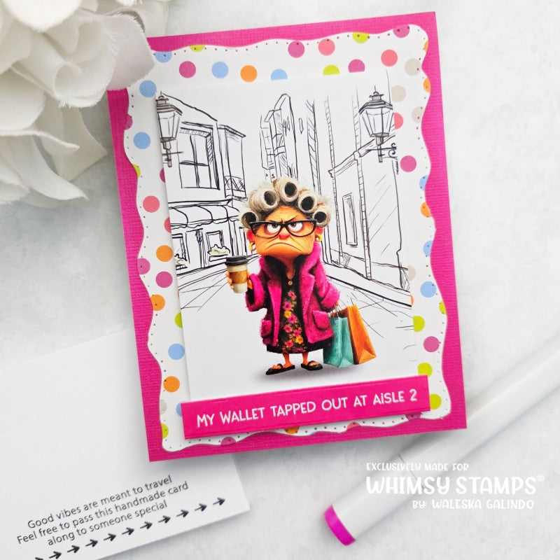 *NEW Quick Card Fronts - Old Fart Inflation - Whimsy Stamps